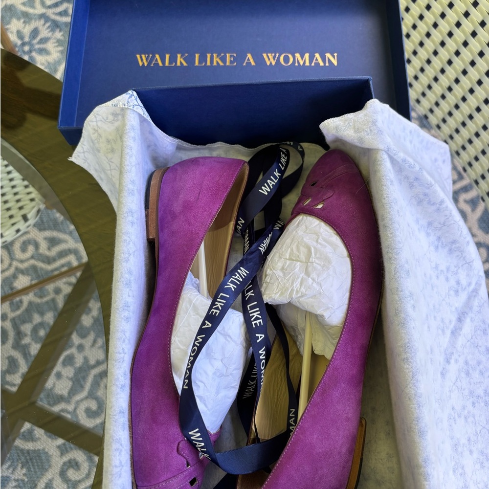 Sarah Flint Purple Suede Flats IT 39.5 US 9